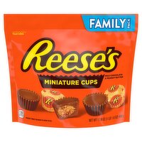 Reese's Milk Chocolate & Peanut Butter Miniature Cups Family Pack, 17.6 oz, 17.6 Ounce