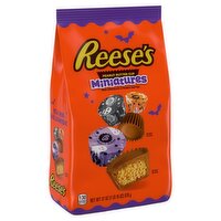REESE'S Miniatures Milk Chocolate Peanut Butter Cups, Halloween Candy Bag, 31 oz