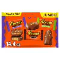 Reese's Pumpkins, Ghosts & Bats Assorted Snack Size Shapes Milk Chocolate & Peanut Butter, 14.4 oz