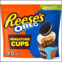 Reese's Oreo Milk Chocolate and White Creme Peanut Butter Miniature Cups Share Pack, 9.0 oz