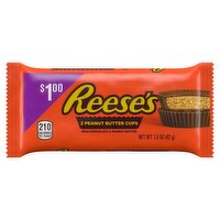 Reese's Milk Chocolate & Peanut Butter Cups, 2 count, 1.5 oz