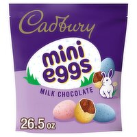 Cadbury Milk Chocolate with a Crisp Sugar Shell Mini Eggs Candy, 26.5 oz