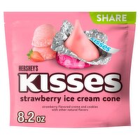 Hershey's Kisses Strawberry Ice Cream Cone Share Pack, 8.2 oz, 8.2 Ounce