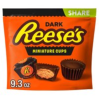 Reese's Miniature Dark Chocolate & Peanut Butter Cups Candy Share Pack, 9.3 oz