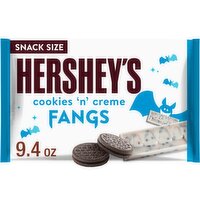 Hershey's Fangs Cookies 'N' Creme Bar Snack Size, 9.4 oz