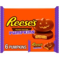 Reese's Pumpkins Milk Chocolate & Peanut Butter, 1.2 oz, 6 count
