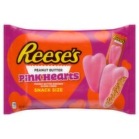 Reese's Peanut Butter Enrobed in Pink Creme Hearts Snack Size, 9.6 oz