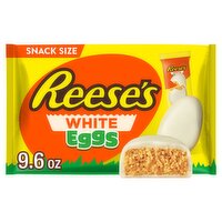 Reese's White Creme & Peanut Butter Eggs Candy Snack Size, 9.6 oz