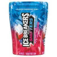 Ice Breakers Flavor Shifters Wild Berry to Coolmint Sugar Free Gum, 40 count