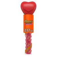 REESE'S Miniatures Milk Chocolate Peanut Butter Cups, Valentine's Candy Plastic Cane, 2.17 oz, 2.17 Ounce