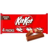 KitKat Crisp Wafers in Milk Chocolate Snack Size, .49 oz, 4 count