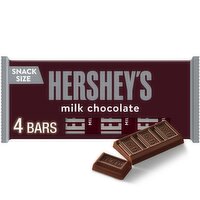 Hershey's Milk Chocolate Bars Snack Size, .45 oz, 4 count, 1.8 Ounce