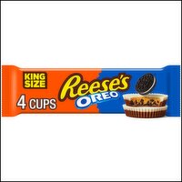 Reese's Oreo Milk Chocolate & White Creme Peanut Butter Cups King Size, 4 count, 2.8 oz