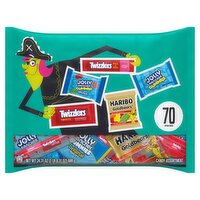 HARIBO, JOLLY RANCHER and TWIZZLERS Assorted Fruit Flavored Halloween Candy Bag, 24.31 oz