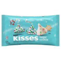 Hershey's Kisses Sugar Cookie Sugar Cookie Flavored White Creme with Cookie Pieces Candy, 9 oz