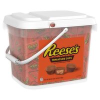 REESE'S Miniatures Milk Chocolate Peanut Butter Cups, Candy Bucket, 58.9 oz