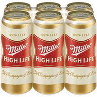 Miller High Life 6 Pack - Cans, 96 fl oz, 96 Fluid ounce