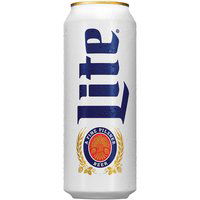 Miller Lite Lager Beer, 24 oz Single Can, 24 fl oz, 24 Fluid ounce