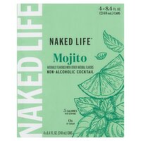 Naked Life Mojito Non-Alcoholic Cocktail, 8.4 fl oz, 4 count
