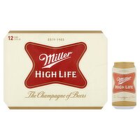 Miller High Life Beers, 12 fl oz, 12 count