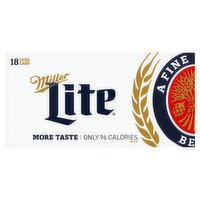 Miller Lite Beer, 18 count, 12 oz