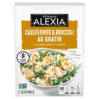 Alexia Cauliflower & Broccoli Au Gratin with Red Chile Flakes, 9 oz