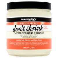 Aunt Jackie's Curls & Coils Don't Shrink Flaxseed Elongating Curling Gel, 15 oz