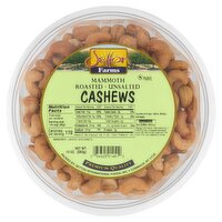 Setton Farms Mammoth Roasted Unsalted Cashews, 10 oz