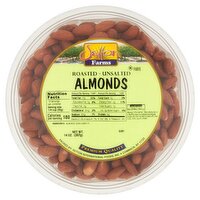 Setton Farms Roasted - Unsalted Almonds, 14 oz