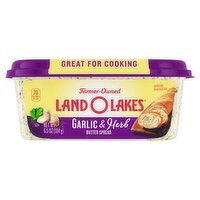 Land O Lakes® Garlic and Herb Butter Spread, 6.5 oz Tub, 6.5 Ounce