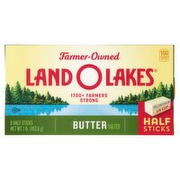 Land O Lakes Salted Butter Half Sticks, 8 count, 1 lb