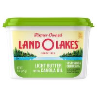 Land O Lakes® Light Butter with Canola Oil, 15 oz Tub, 15 Ounce