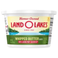 Land O Lakes Salted Whipped Butter, Spreadable, 8 oz Tub