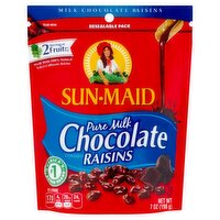 Sun-Maid Pure Milk Chocolate Covered Raisins, 7 oz