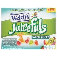 Welch's Juicefuls Island Splash Juicy Fruit Snacks, 1 oz, 6 count