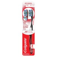 Colgate 360° Advanced Optic White Soft Toothbrush - 2 Count