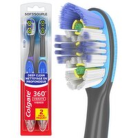 Colgate 360° Vibrate Soft Deep Clean Powered Toothbrushes, 2 count