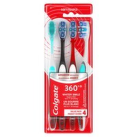 Colgate Soft 360° Whiter Smile Toothbrushes Value Pack, 4 count