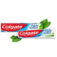 Colgate Triple Action Original Mint Anticavity Fluoride Toothpaste, 4.0 oz