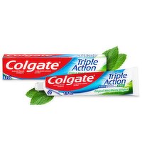 Colgate Triple Action Original Mint Anticavity Fluoride Toothpaste, 8.0 oz
