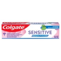 Colgate Sensitive Complete Protection Soothing Spearmint Flavor Anticavity Toothpaste, 6.0 oz