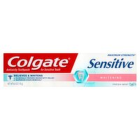 Colgate Sensitive Whitening Fresh Mint Toothpaste, 6.0 oz