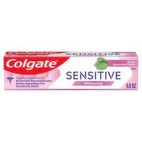 Colgate Sensitive Whitening Clean Spearmint Flavor Gel Anticavity Toothpast, 6.0 oz