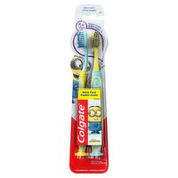 Colgate Minions Extra Soft Toothbrushes Value Pack, 5+ Years, 2 count