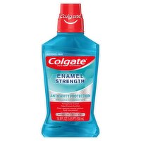 Colgate Enamel Strength Sparkling Fresh Mint Anticavity Fluoride Mouthwash, 16.9 fl oz
