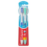 Colgate 360° Sensitive Extra Soft Toothbrush Value Pack, 2 count, 2 Each