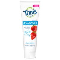 Tom's of Maine Kids Fluoride-Free Natural Toothpaste, Silly Strawberry, 5.1 oz., 5.1 Ounce