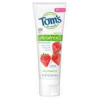 Tom's of Maine Kids Fluoride Natural Toothpaste, Silly Strawberry, 5.1 oz., 5.1 Ounce