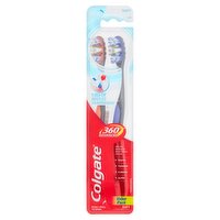 Colgate 360° Advanced Soft Toothbrushes Value Pack, 2 count