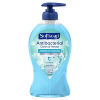 Softsoap Antibacterial Liquid Hand Soap Pump, Clean & Protect, Cool Splash - 11.25 Fluid Ounce, 11.25 Ounce